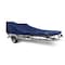 Eevelle Boat Cover V HULL FISHING Center Console, Poling Platform w/ Outboard 14ft 6in L 96in W Navy SFVCCP1496B-NVY - alternate 1
